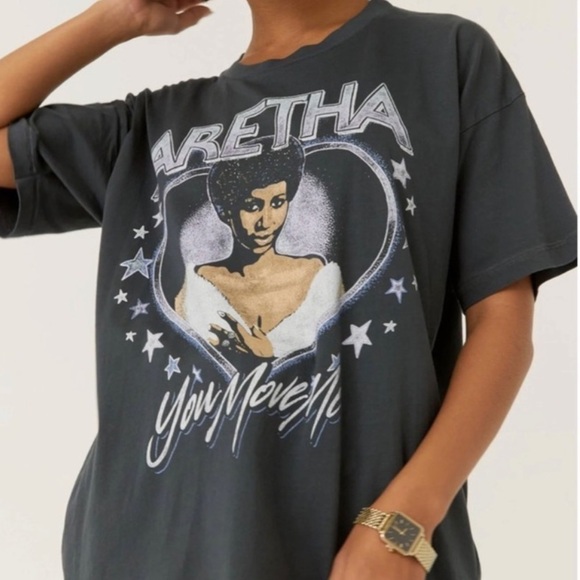 DAYDREAMER Aretha Franklin You Move Me Tee Vintage black - Picture 3 of 7